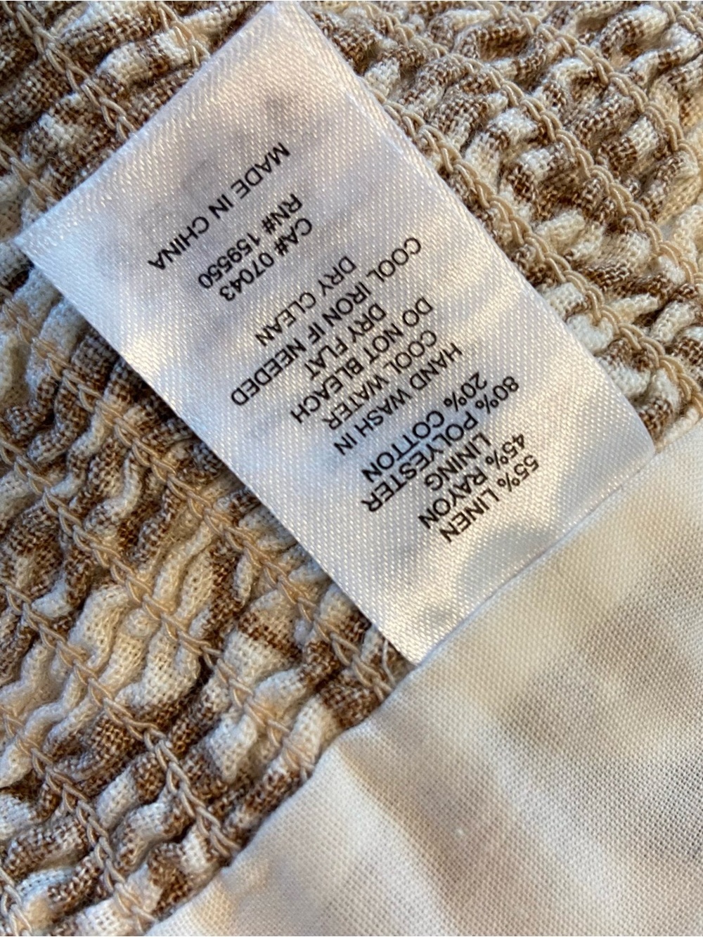 House of Harlow 1960 Leaf Print Halter Crop Top Linen Blend Women’s Size 4 - Picture 6 of 6